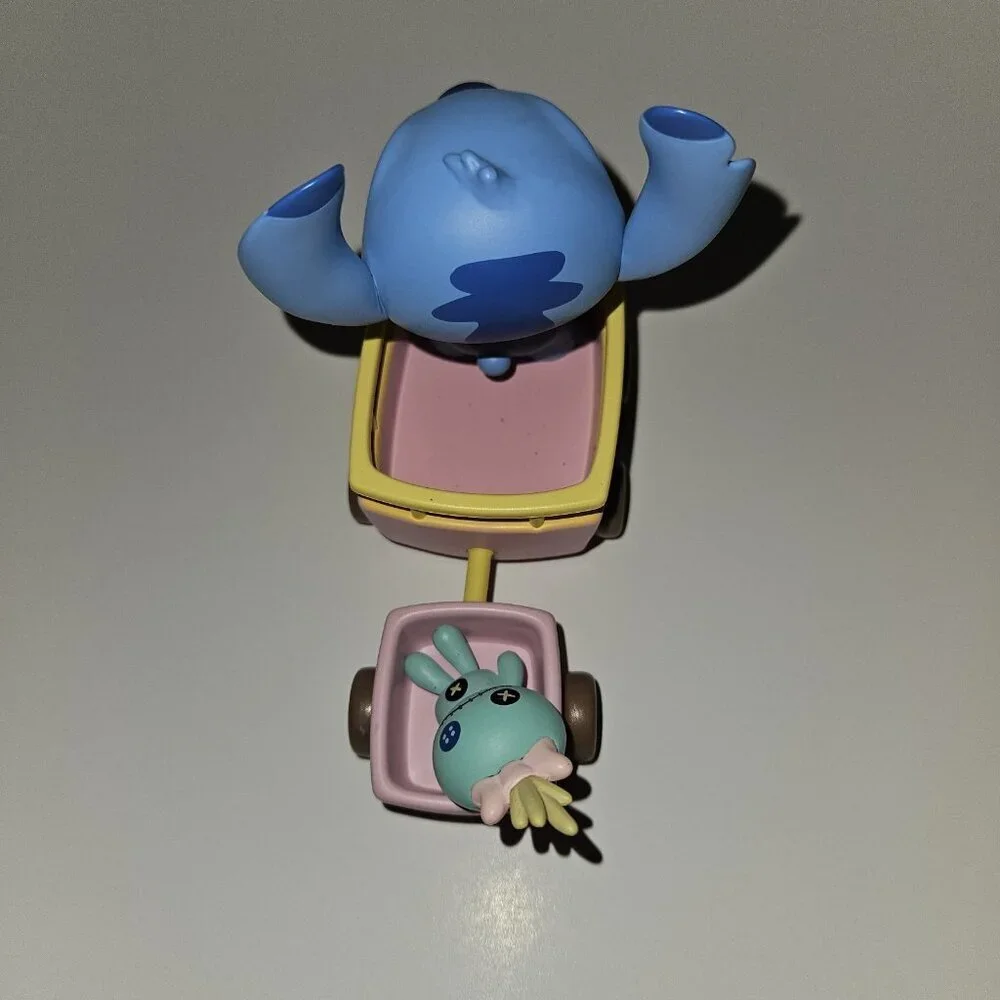 Miniso Disney Stitch Trip + Scrump Doll Figures in Wagons Lot (Blind Bag Toys)